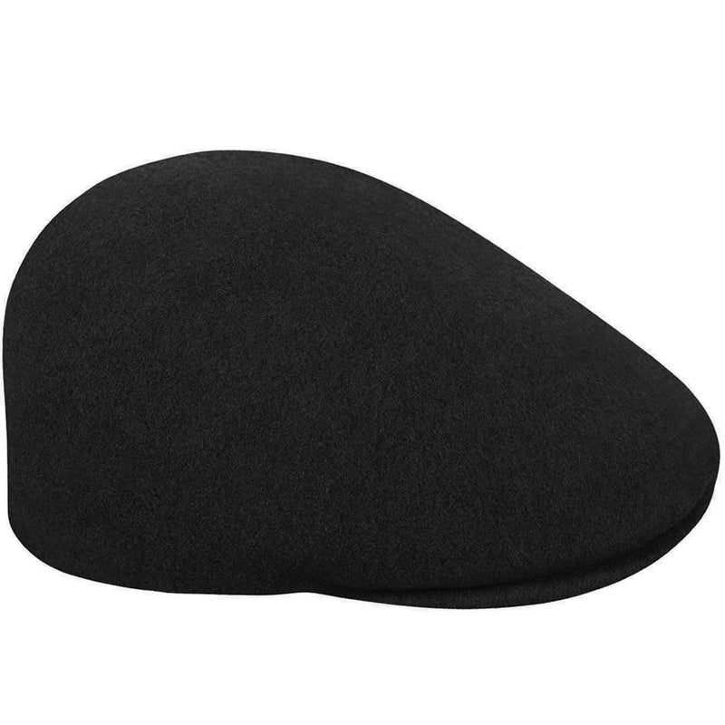 Kangol 507 Seamless Wool Hat, Flat Cap for Women and Men, Black, Large - Image 2
